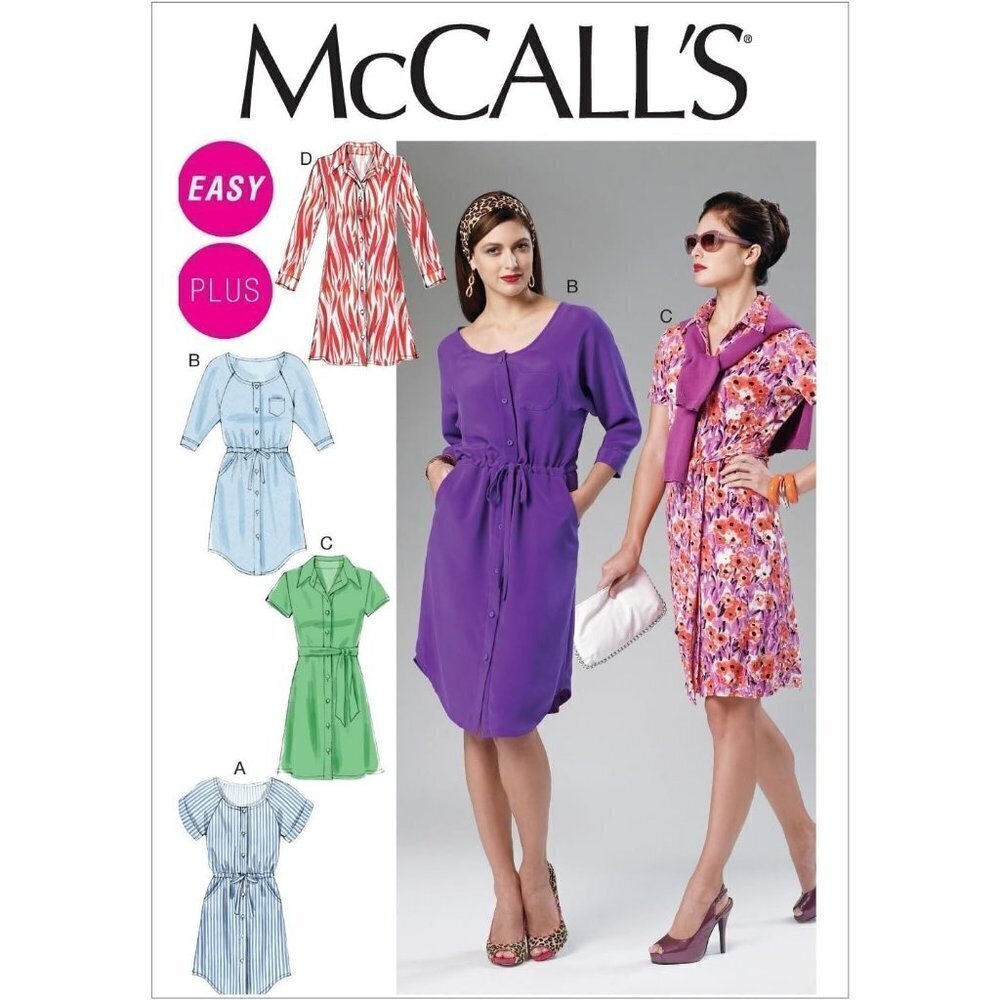 McCall's Sewing Pattern 6520 Womens Dress Belt Size 18-24‎